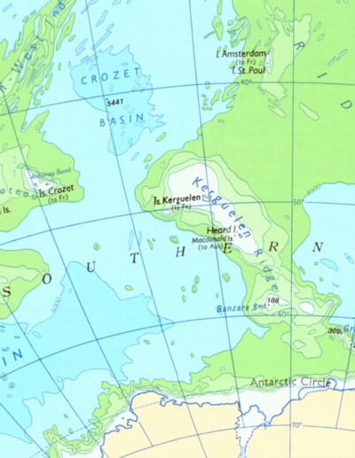 Kerguelen Islands Map